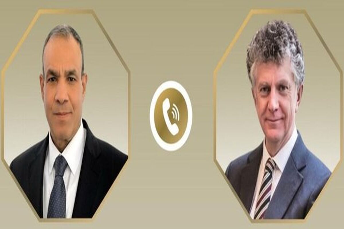 «بدر عبدالعاطی»، وزیر خارجه مصر و «جاناتان پاول»، مشاور امنیت ملی انگلیس
