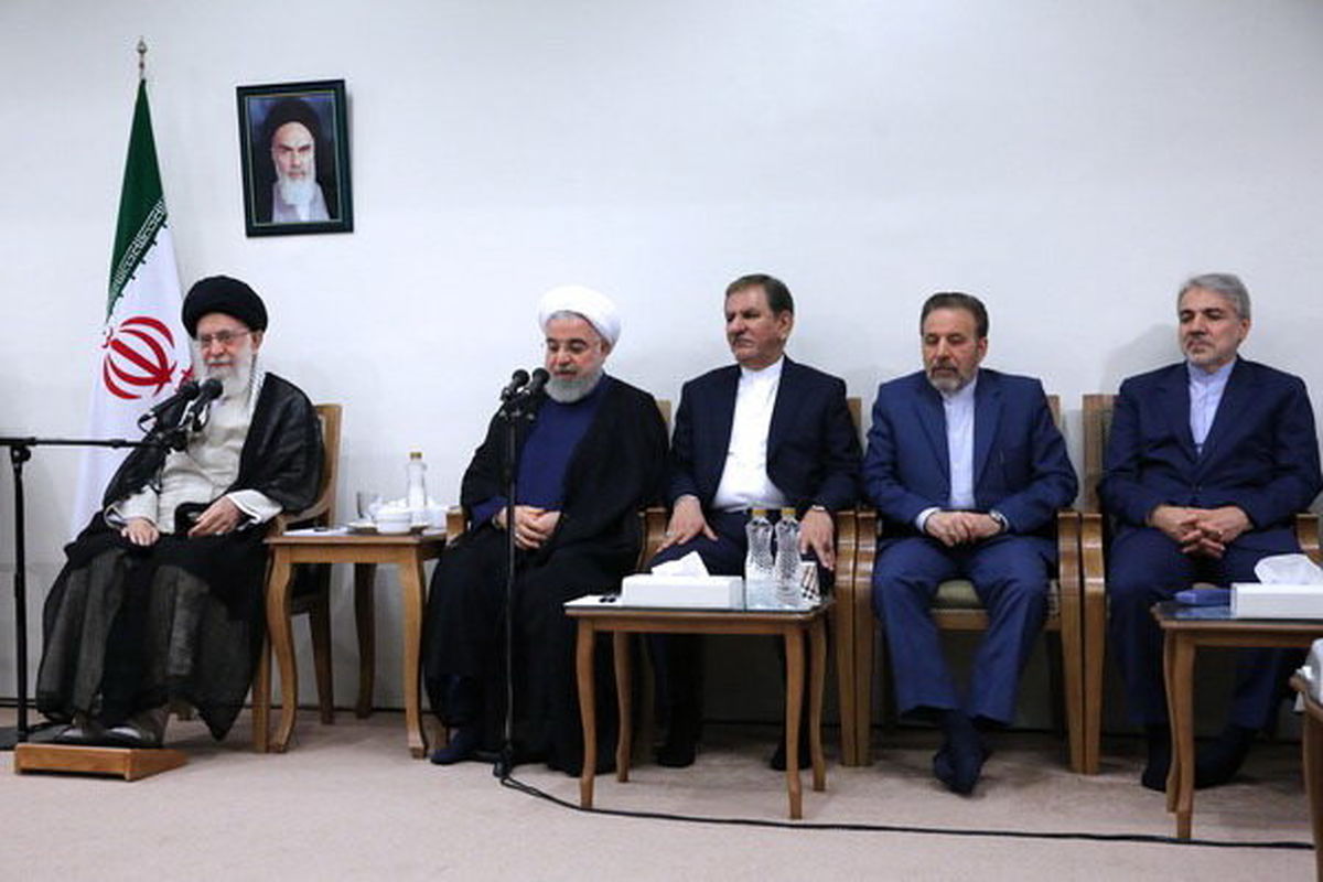 دیدار رئیس‌جمهور و اعضای هیات دولت با رهبر انقلاب