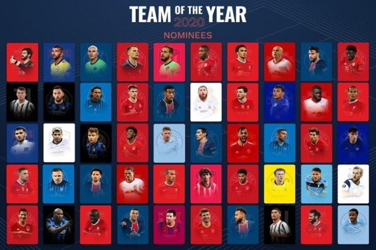 نامزد‌های تیم منتخب یوفا