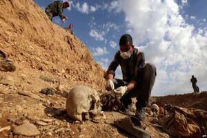 گور جمعی در جنوب موصل کشف شد