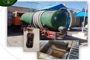 توقیف یک دستگاه تانکر حمل فاضلاب در شهرستان اصفهان