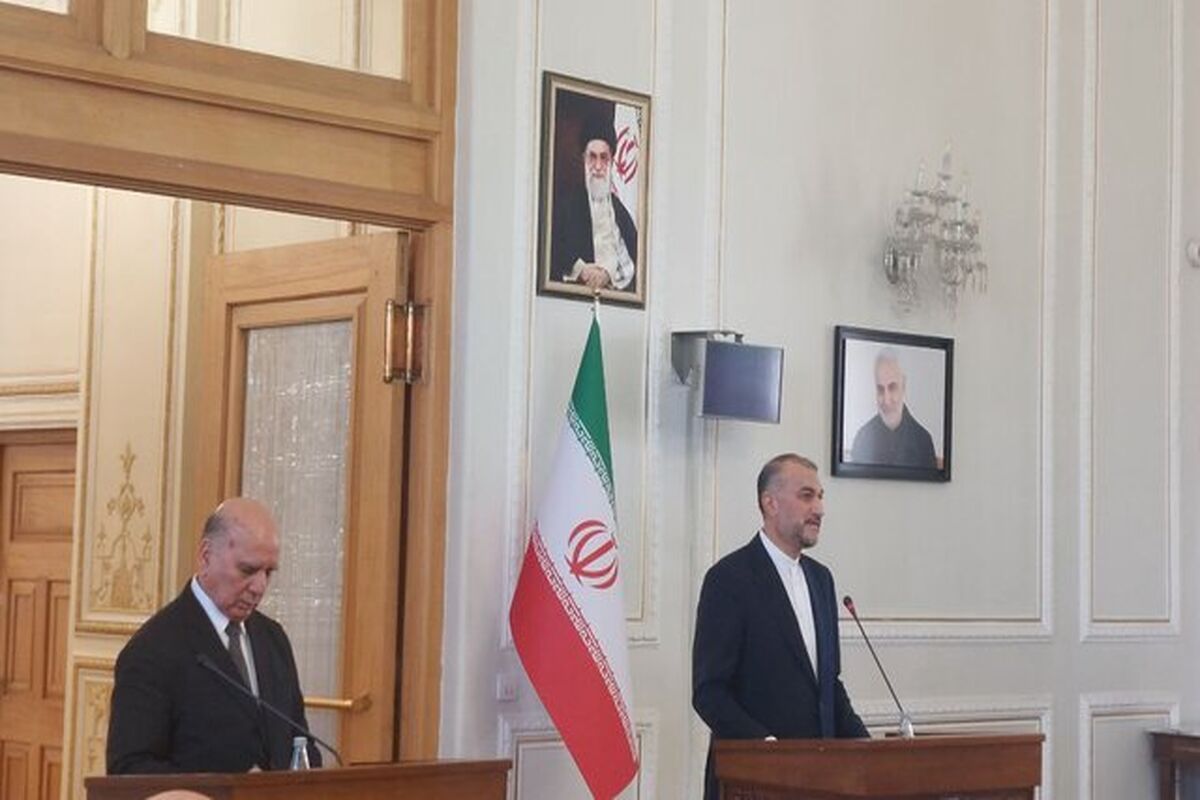 نشست خبری وزرای خارجه ایران و عراق