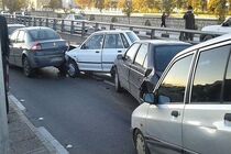 تصادف 26 خودرو در اتوبان قزوین کرج/ 6 نفر راهی بیمارستان شدند