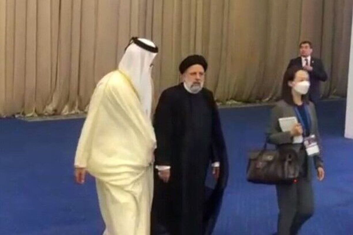 رییسی و امیر قطر