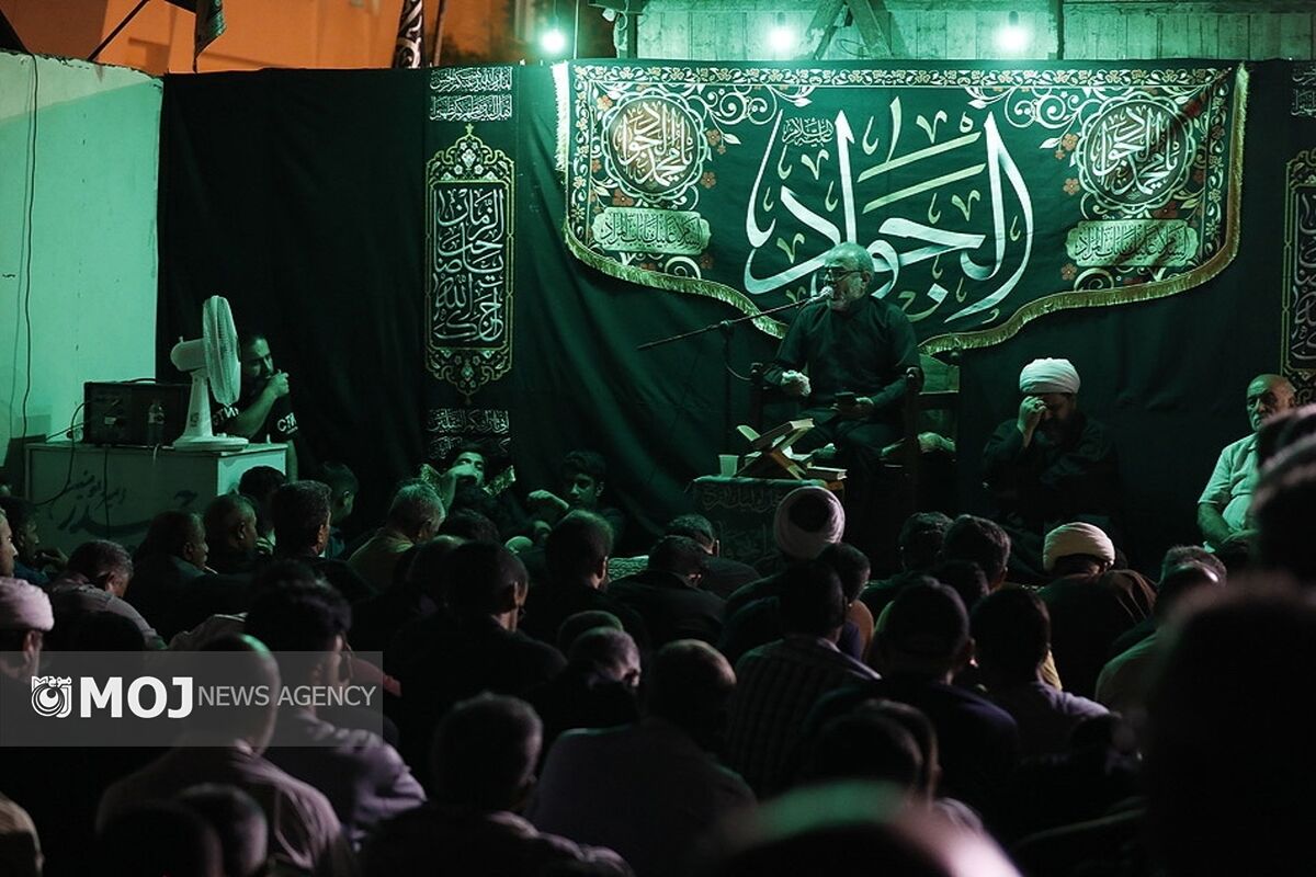 مراسم عزاداری شهادت امام جواد در کیش