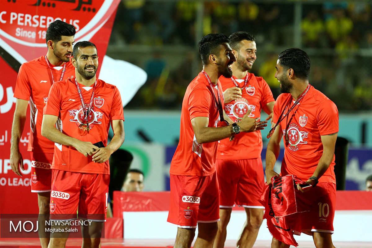 جشن قهرمانی پرسپولیس در هجدهمین دوره لیگ برتر فوتبال