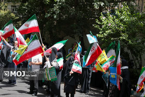 دانشجویان مشهدی حمایت خود را از سخنان رئیس جمهور در سازمان ملل اعلام کردند