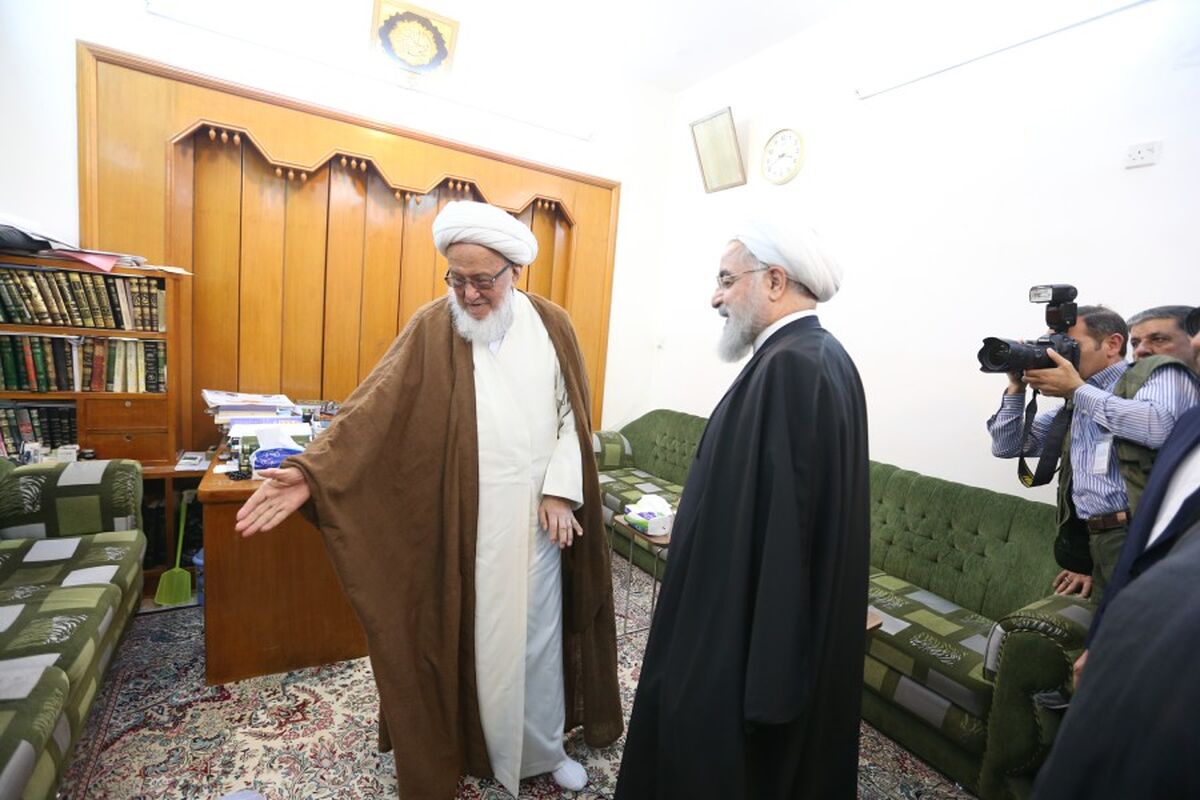 روحانی و آیت الله فیاض