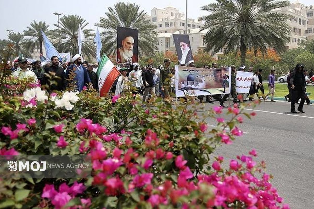 راهپیمایی روز قدس کیش