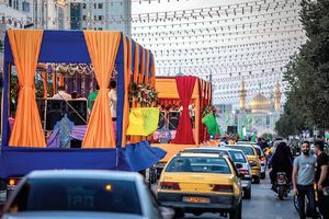 همزمان با عید سعید غدیر، مشهد امام رضا"ع" غرق نور و شادی شد