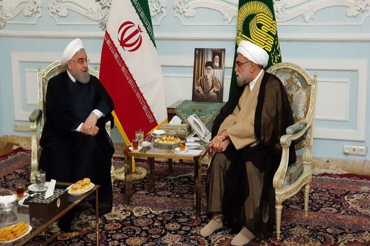 دیدار روحانی با تولیت آستان قدس رضوی
