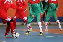 پیروزی دختران فوتسال بانوان ایران مقابل لاجوردی پوشان