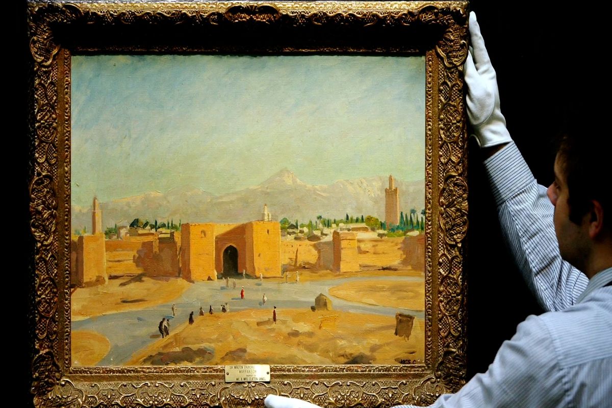 حراجی تابلوی نقاشی چرچیل