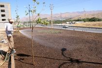 اضافه شدن 4 هزار مترمربع فضای سبز در شهرک های اقماری سنندج