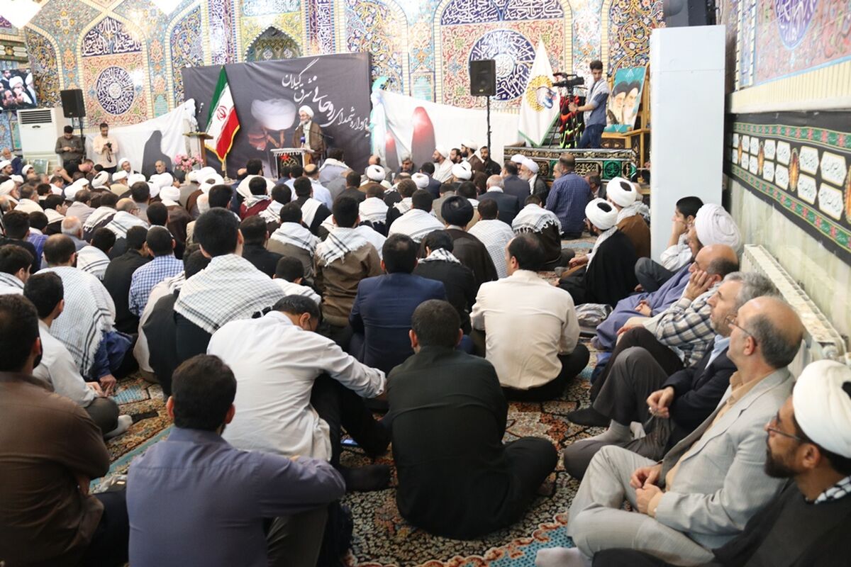 مراسم یادبود شهدای روحانی شرق گیلان