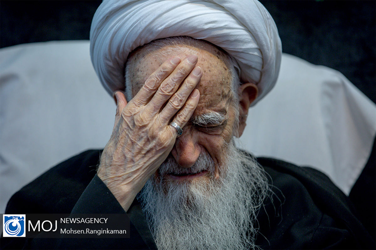 عزاداری اربعین حسینی در بیت آیت الله صافی گلپایگانی