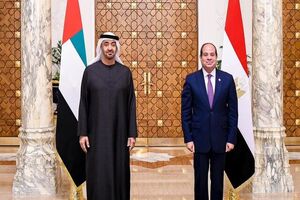 بن زاید و السیسی در قاهره با محوریت تحولات غزه دیدار کردند