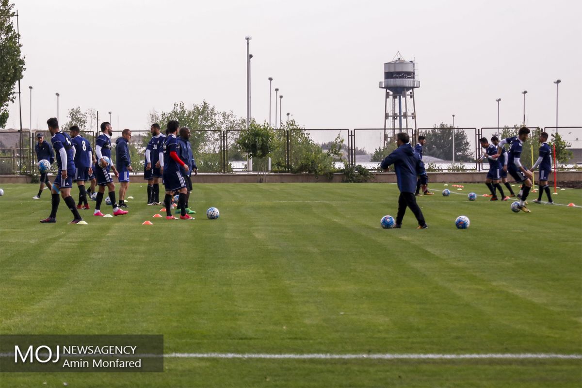 تمرین تیم ملی فوتبال ایران
