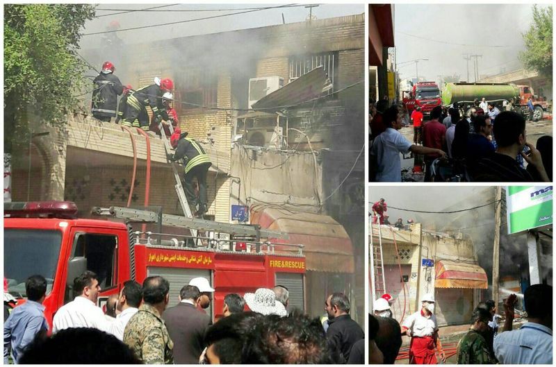 آتشسوزی پاساژ رضوان اهواز خوب اداره نشد