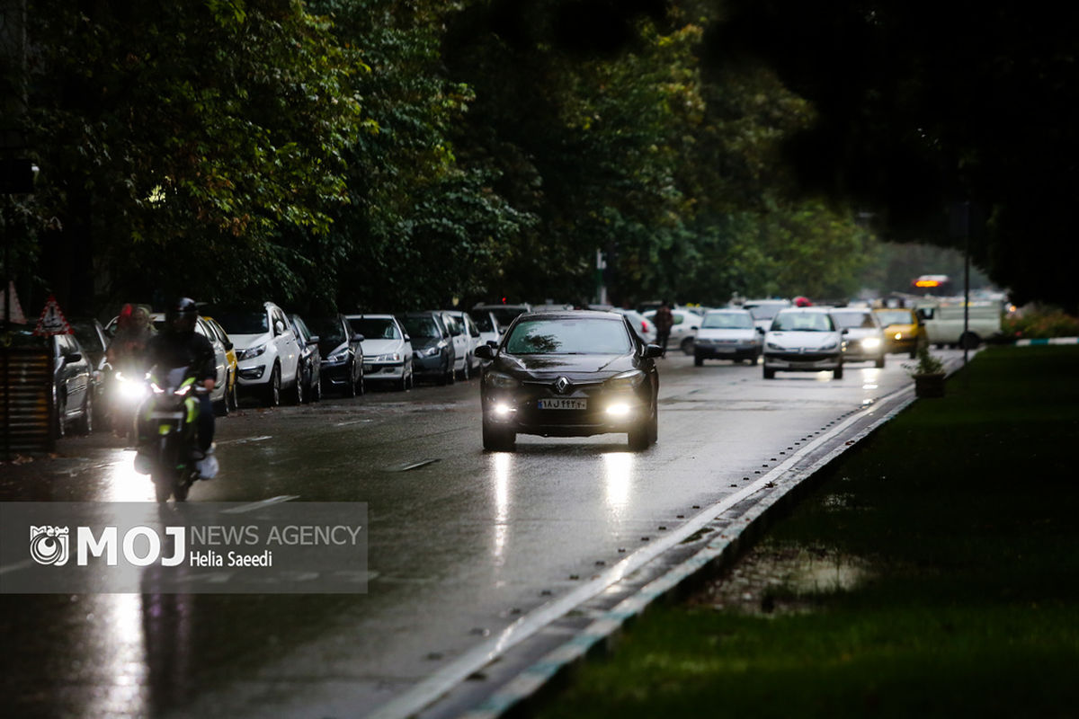 باران پاییزی تهران