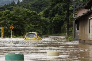  Floods in Japan left 1 dead and 7 missing