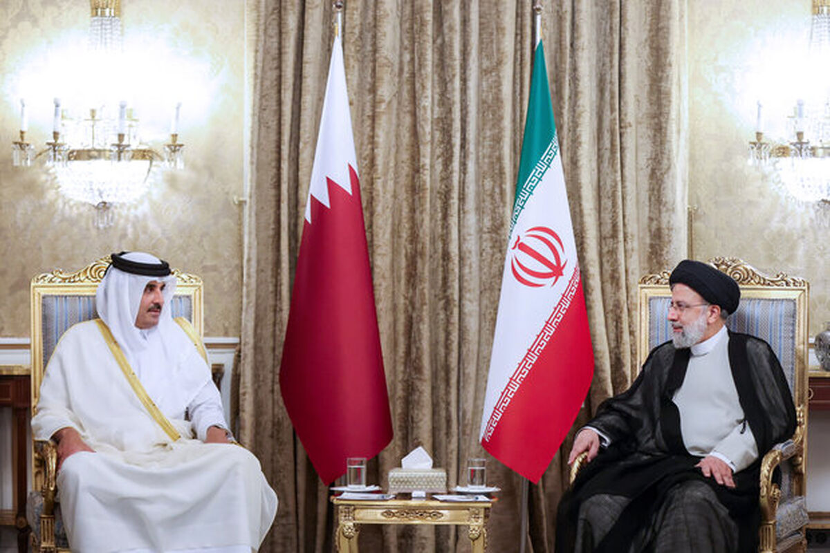 دیدار رئیسی  و امیر قطر