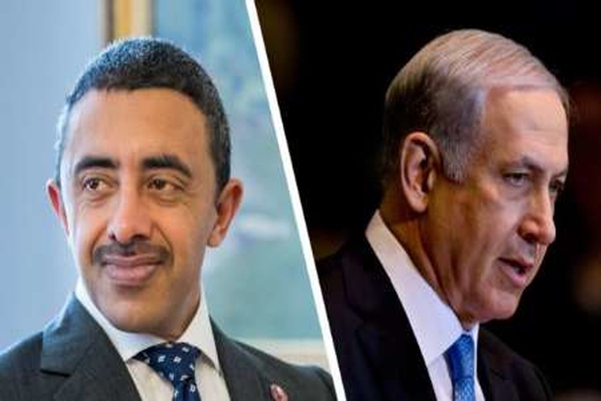 وزیر امور خارجه امارات و نتانیاهو