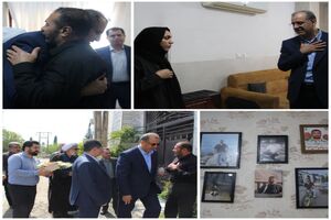 مدیرکل غله مازندران با خانواده شهید «سید محمد یاسین عبدی» دیدار کرد