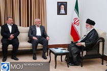 دیدار رئیس دفتر سیاسی جنبش مقاومت اسلامی فلسطین حماس با رهبر انقلاب اسلامی