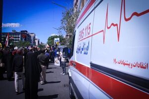 اورژانس در میدان اصلی تهران مستقر شد