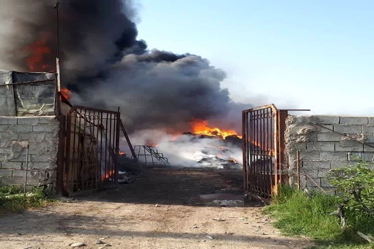 آتش سوزی پارس آباد