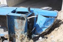 واژگون شدن وانت نیسان در ایذه 19 مصدوم برجای گذاشت
