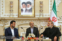 دیدار وزیر ورزش عراق با علی لاریجانی