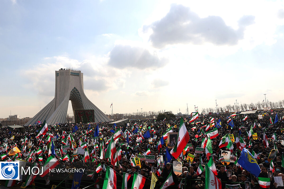 سخنرانی رییس جمهوری در راهپیمایی ۲۲ بهمن