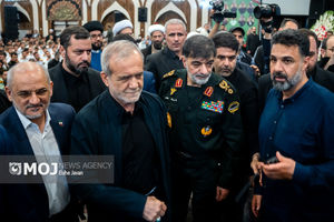 رئیس جمهور در آیین گرامیداشت شهدای اقتدار پلیس در جنگ ۱۲ روزه خور یافت