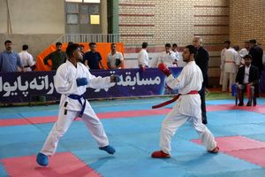 مسابقات قهرمانی کاراته پایوران کل سپاه پاسداران برگزار شد