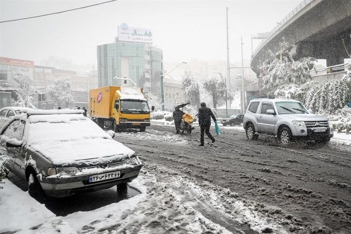 بارش برف در تهران