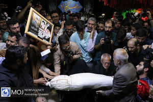 وداع با پیکر شهید مدافع حرم محمد جنتی
