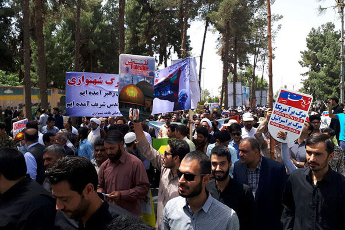 راهپیمایی روز قدس در همدان