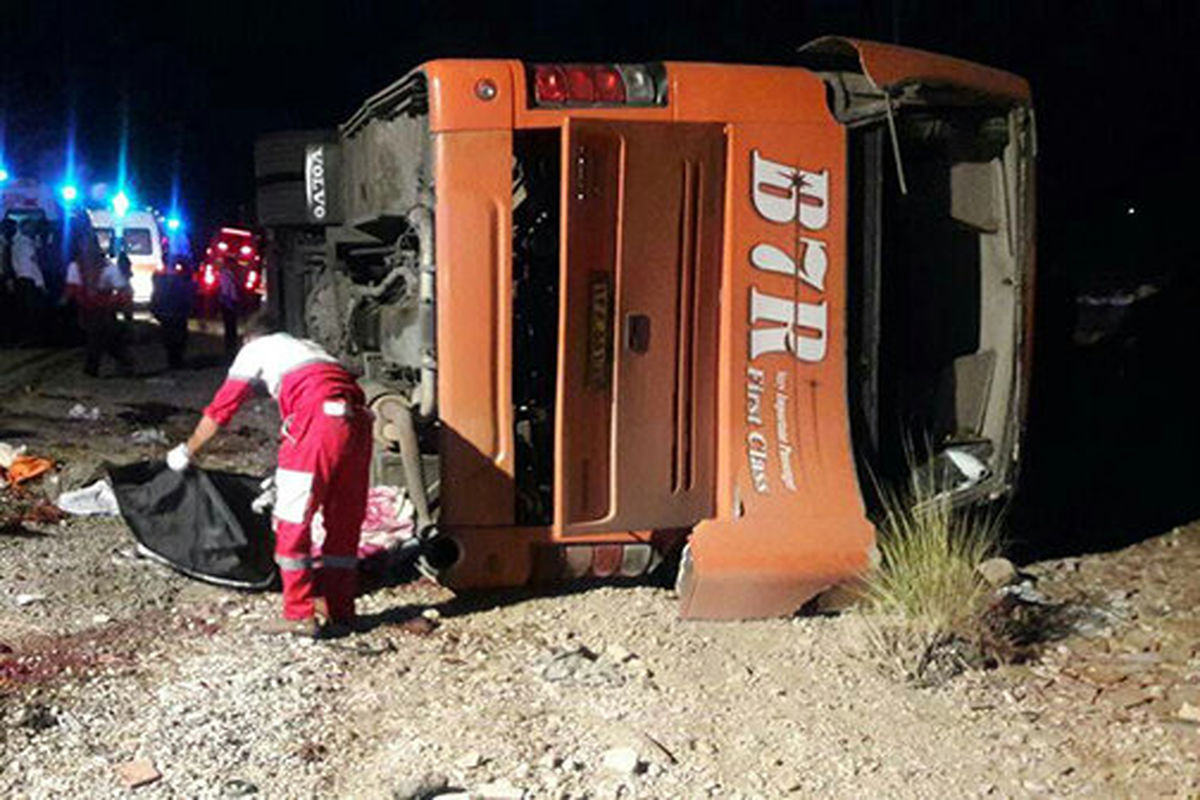 واژگونی اتوبوس