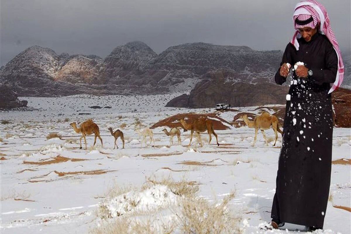 برف+عربستان