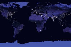 واضح ترین نقشه زمین در شب منتشر شد